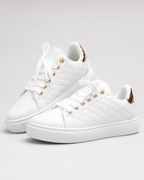 Women’s Orthopedic Lace-Up Shoes with Quilted Detailing for All-Day Comfort 01