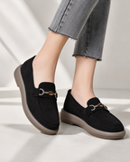 Women’s Orthopedic Loafers in Soft Suede with Horsebit Detail 02