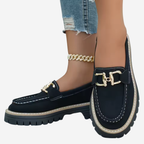 Women’s Orthopedic Loafers with Cushioned Insole and Slip-On Design 0