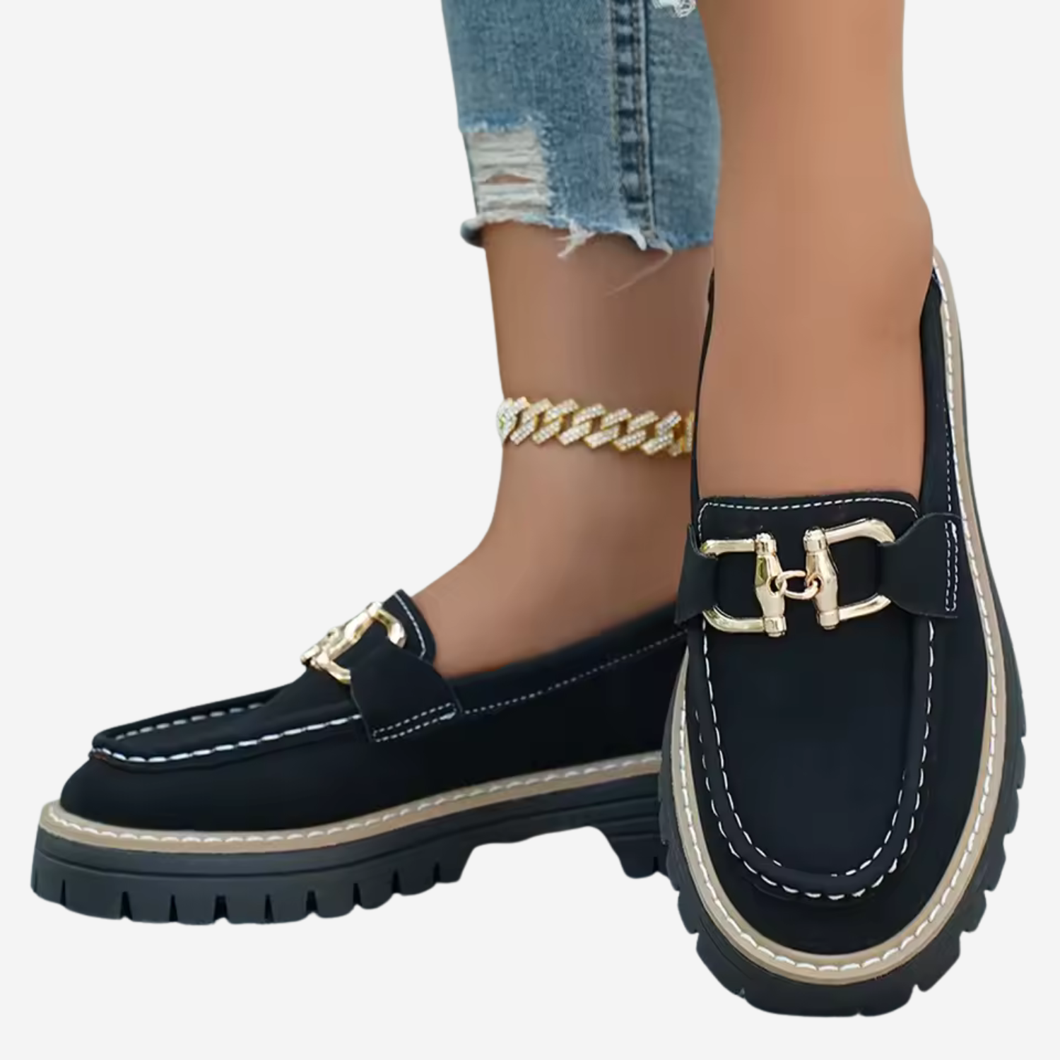 Women’s Orthopedic Loafers with Cushioned Insole and Slip-On Design 0