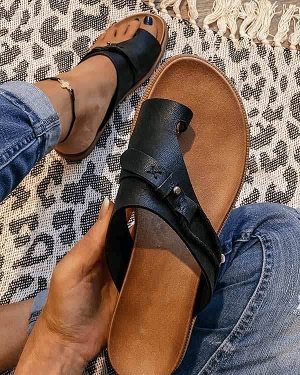 Women’s Orthopedic Sandals in Vegan Leather with Open Toe and Arch Support 3