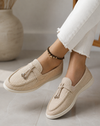 Women’s Orthopedic Slip-On Loafers in Soft Textile with Cushioned Insole 02