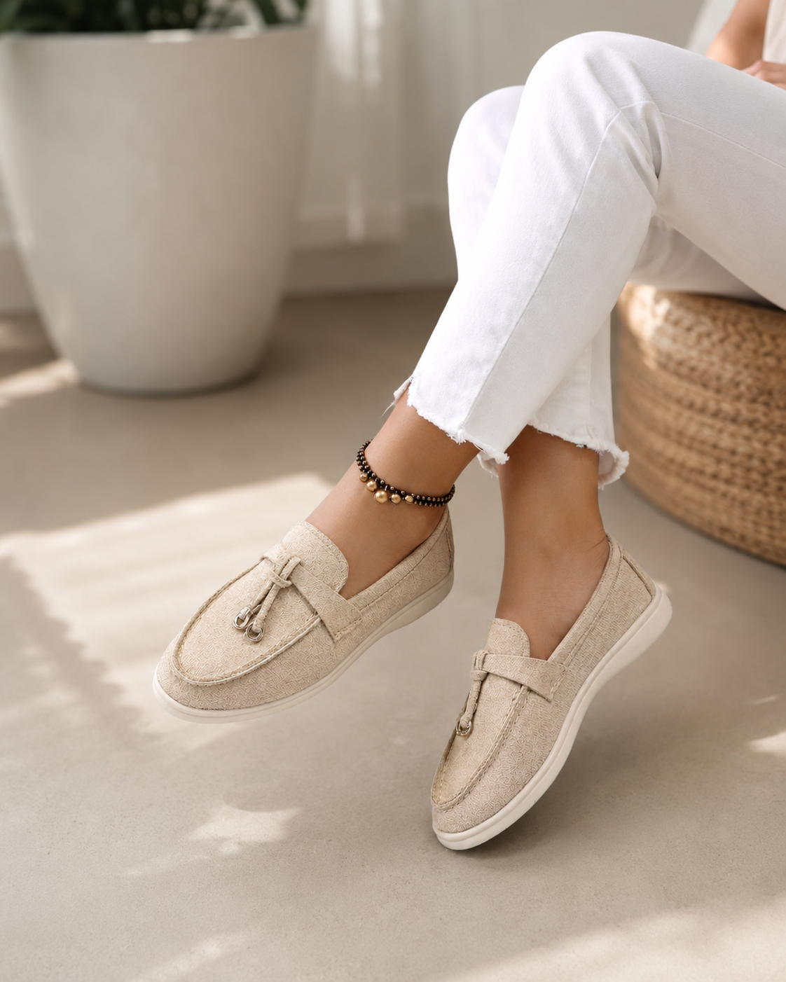 Women’s Orthopedic Slip-On Loafers in Soft Textile with Cushioned Insole 05