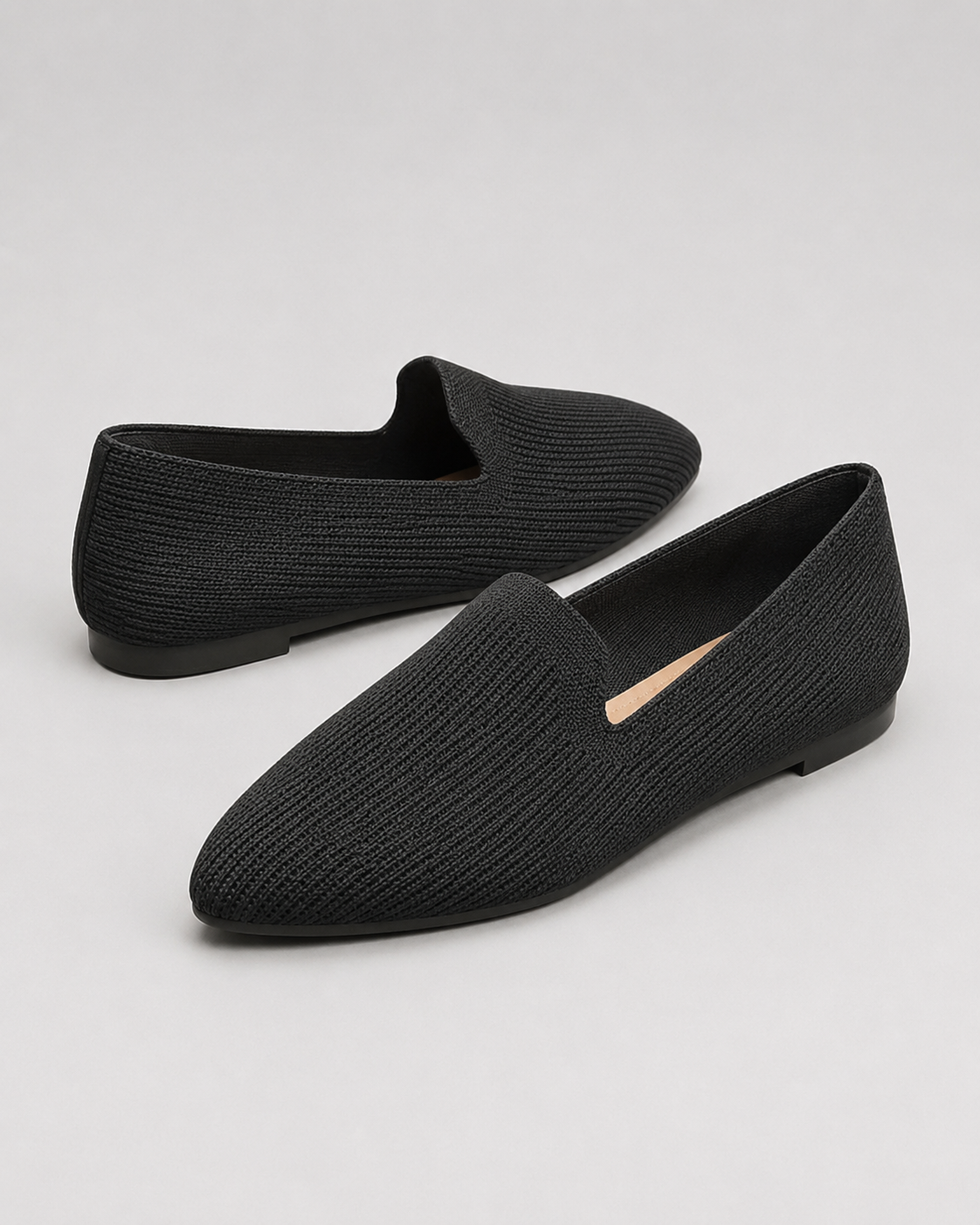 Women's Orthopedic Slip-On Loafers with Breathable Knit Upper and Cushioned Insole 01