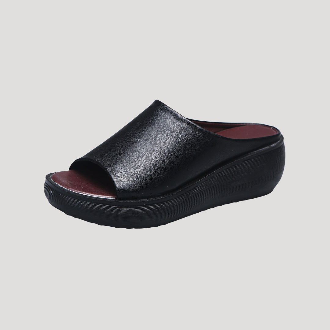Women's Platform Wedge Sandals – Open Toe Slip-On Mules for Comfort and Style 1