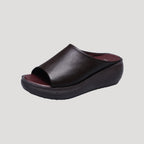 Women's Platform Wedge Sandals – Open Toe Slip-On Mules for Comfort and Style 3