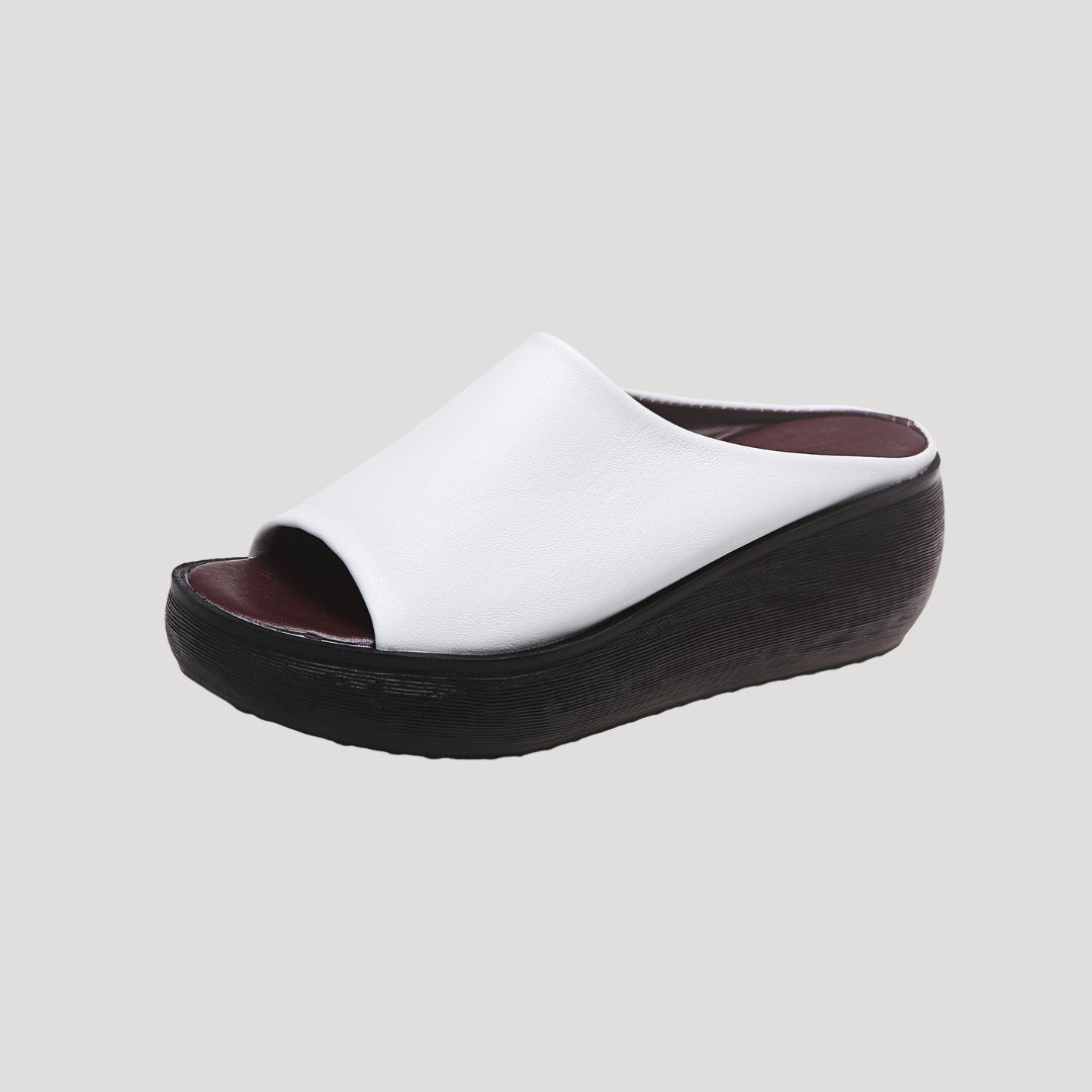 Women's Platform Wedge Sandals – Open Toe Slip-On Mules for Comfort and Style 5