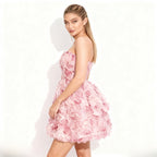 Women's Rosette Dress | Hand-Sculpted Organza, Formal Cocktail Dress 1
