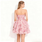 Women's Rosette Dress | Hand-Sculpted Organza, Formal Cocktail Dress 2