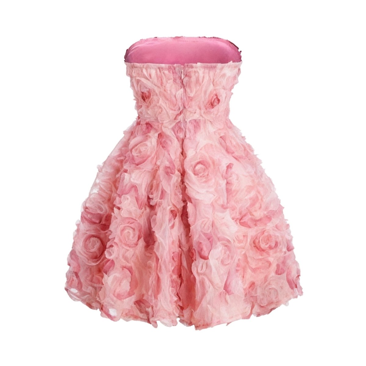 Women's Rosette Dress | Hand-Sculpted Organza, Formal Cocktail Dress 4