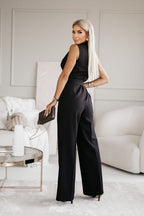 Women's Sleeveless Jumpsuit in Soft Fabric with Fitted Cut 4