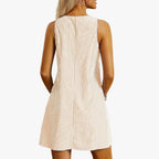 Women’s Striped Mini Dress with Buttons and Pockets for Summer 4