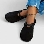 Women's Suede Moccasin Shoes with Elegant Tie Detail for Everyday Comfort 2