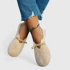 Women's Suede Moccasin Shoes with Elegant Tie Detail for Everyday Comfort 4