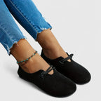 Women's Suede Moccasin Shoes with Elegant Tie Detail for Everyday Comfort 5
