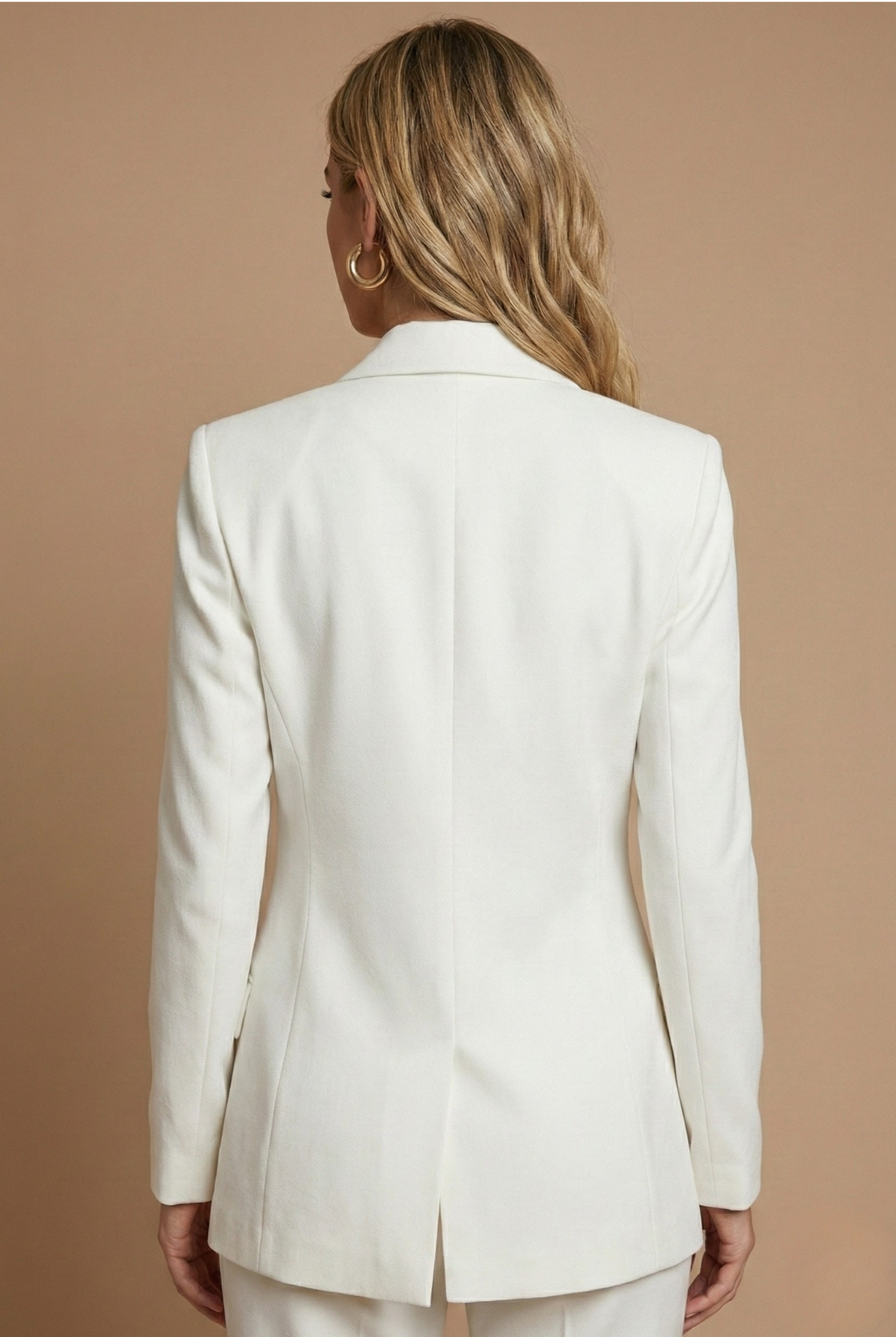 Women’s Suit Set with Double-Breasted Blazer and High-Waist Flared Trousers 1