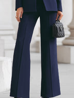 Women’s Tailored Blazer and Trouser Suit Set with Structured Fit 6