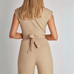 Women’s Tailored Jumpsuit with High Waist and Wide-Leg Trousers 1