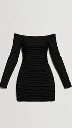 Yara Women's Cocktail Dress | Off-Shoulder Mini with Gathered Detailing 5