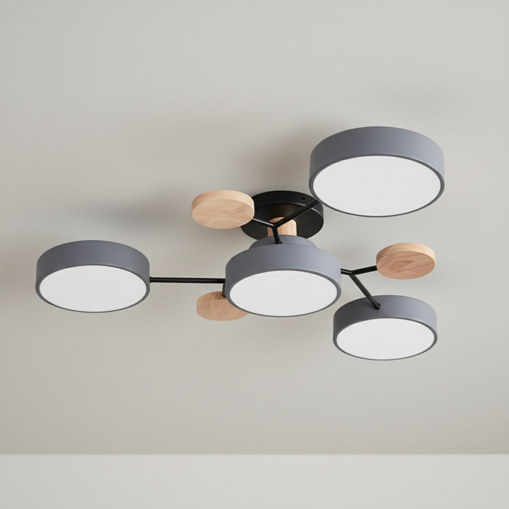 AstraRamus Starburst Branch LED Ceiling Light - Nordic Flush Mount Lamp, 3000K