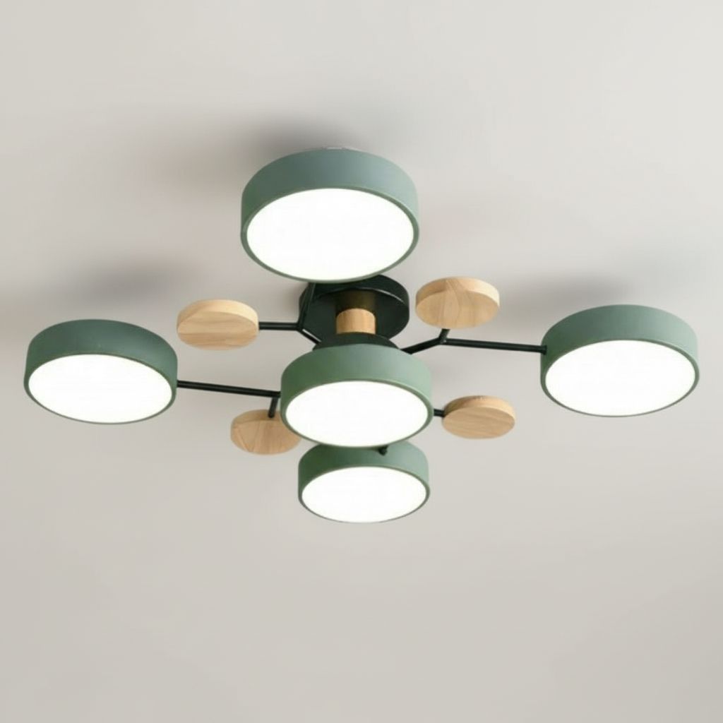 AstraRamus Starburst Branch LED Ceiling Light - Nordic Flush Mount Lamp, 3000K